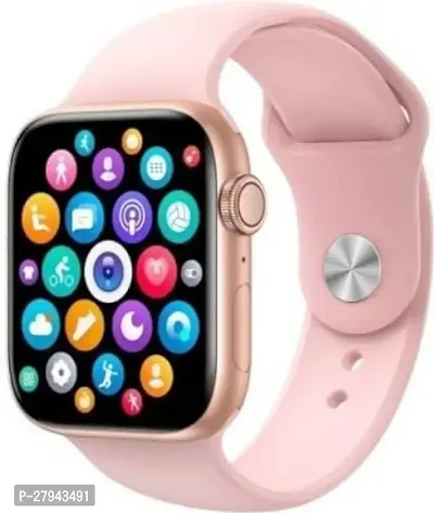 t500 Smart Watch Bluetooth Smart Wrist Watch for Smartphones, Bluetooth Smart Unisex Watch for Boys, Girls, Mens and Womens, Smart Watch (Pink-thumb0