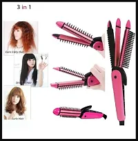 3-in1 Hair Styler, Straightener, Crimper, Curler For Women-thumb3