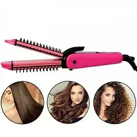 3-In1 Hair Styler, Straightener, Crimper, Curler for Women,-thumb1