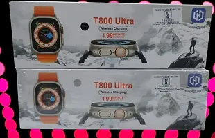 T800 Ultra Series Big 1.9inch Display Smart Watch with Bluetooth Calling, Voice Assistant 123 Sports Modes, 8 Unique UI Interactions, SpO2-thumb1