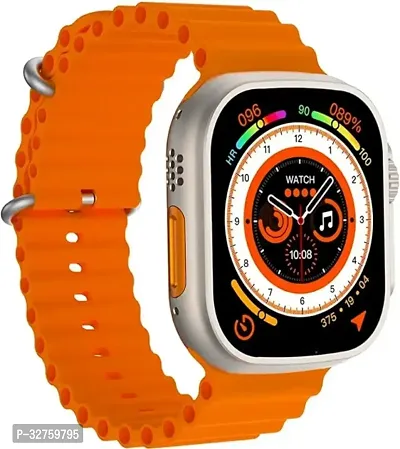 T800 Ultra Smart Watch 1.99 Series 8 HD Display - Campatible for  Android -Bluetooth Call, Fitness Tracker, Voice Assistance () (T800 Ultra Bluetooth Calling Smart Watch, Orange)