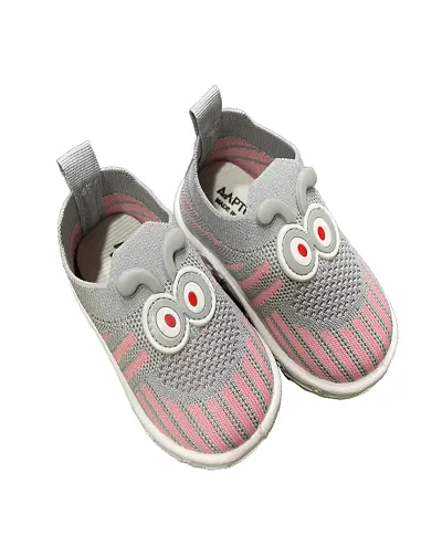 Trendy Grey Synthetic Casual Shoes For Boys