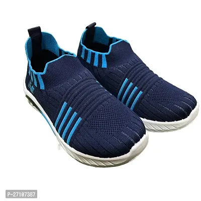 Trendy Blue Synthetic Casual Shoes For Boys-thumb0
