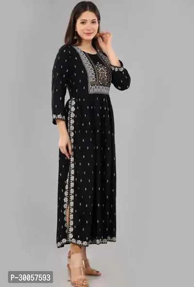 Fancy Rayon Printed Kurtas For Women-thumb0