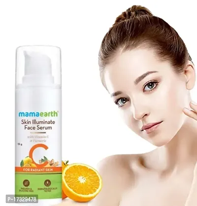 Vitamin C Daily Glow Face Serum, Vitamin C Face Serum For Glowing Skin and dark spots, With 50x Vitamin C, Turmeric  Niacinamide, Fragrance Free - 15ml
