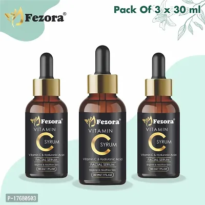 Vitamin C Face Serum For Glowing  Radiant Skin With High Potency Vitamin C  Turmeric For Unisex, ( pack of 3 ) 90 ml