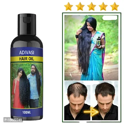 Herbal Adivasi Hair Oil for Hair Growth, Hair Fall Control, For women and men,100 ml-thumb0