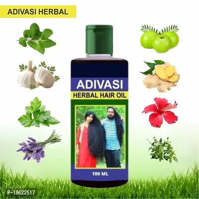 Adivasi i Herbal Hair Oil for Longer, Stronger Hair  Anti Hair fall Control 100 ml-thumb3