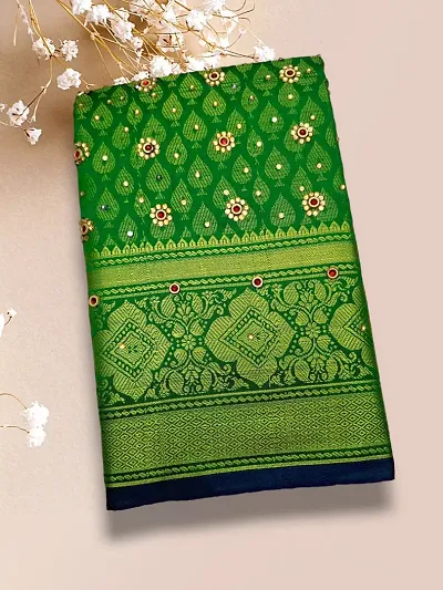 Alluring Art Silk Saree with Blouse piece 