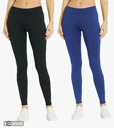 Women's jeggings Blue black Pack Of 2