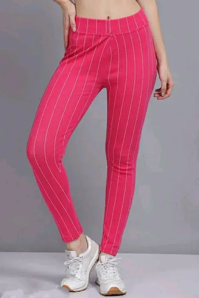 Stylish Striped Jeggings For Women