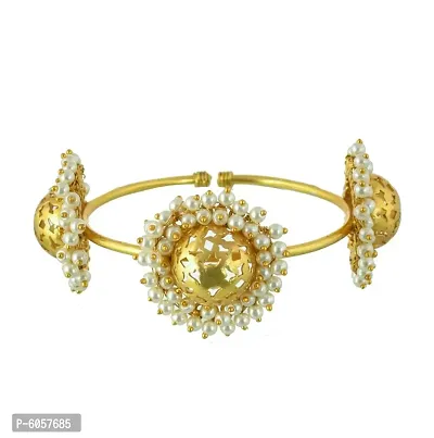 22k GOLD PLATED DESIGNER ANTIQUE SIZE ADJUSTABLE KADA BANGLE FOR WOMEN and GIRLS WEDDING PARTY KARWACHAUTH GIFT