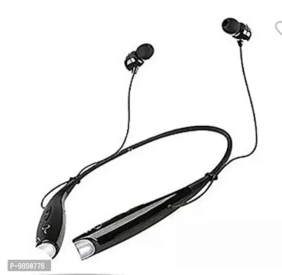 HBS-730 Wireless Bluetooth In The Ear Neckband Earphone with Mic (Black-thumb0