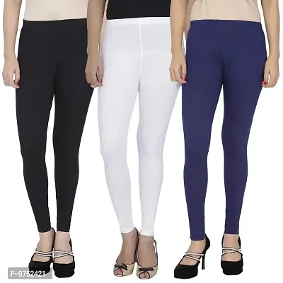 Buy Women Ankle length Leggings (Pack Of 3) At 25% OFF: TT Bazaar