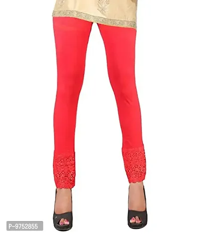 Buy Fablab Women?s Cotton Lycra Premium Bottom Lace Leggings Combo Pack of  2 (LACELEGGI2OBe, Orange,Beige,Freesize) Online In India At Discounted  Prices