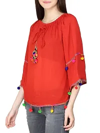 Fablab Women's Top (FlTPPRay-XL-1-RED_Red_40)-thumb2