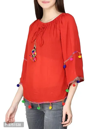 Fablab Women's Top (FlTPPRay-XL-1-RED_Red_40)-thumb3