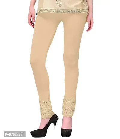 Buy Fablab Women?s Viscose Lycra Slim fit Bottom Lace Leggings Combo Pack  of 2 (LACELEGGI2RBe, Red,Beige,Freesize) Online In India At Discounted  Prices