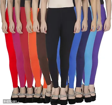 XL COMBO COTTON LEGGINGS (BLACK,SKYBLUE,PINK)