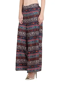 Fablab Multicolor Printed Crepe Plazo for Women with Short Style Inner Lining Pack of-1-thumb3