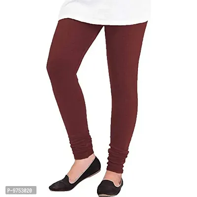 Fablab Women's Lightpink Woolen Leggings for Winter Combo Pack of-2 (Woolen Leggings-1-Lp,Lightpink,Waist Size 28 Inch to 34"")-thumb2