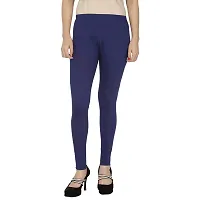 Fablab Ankle Length Leggings for Women_Girl_Ladies_Cotton Lycra (ALLCLS-160-10-19RPOMWBeBlNbSbPu,Free Size,RedPinkOrangeMaroonWhiteBeigeBlueNevyblueSkybluePurple.) Combo Pack of 10.-thumb1