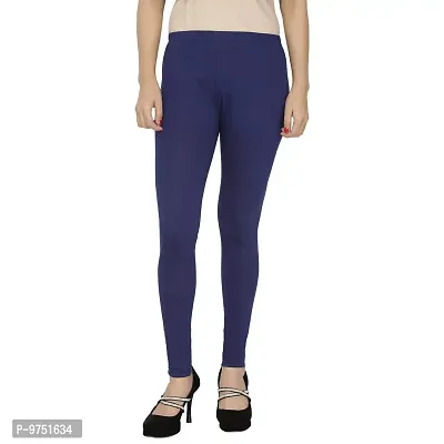 Fablab Ankle Length Leggings for Women_Girl_Ladies_Cotton Lycra (ALLCLS-160-10-19RPOMWBeBlNbSbPu,Free Size,RedPinkOrangeMaroonWhiteBeigeBlueNevyblueSkybluePurple.) Combo Pack of 10.-thumb2