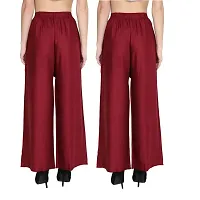 Fablab Women's Casual Rayon Palazzo Pant Combo Pack of-2-thumb1