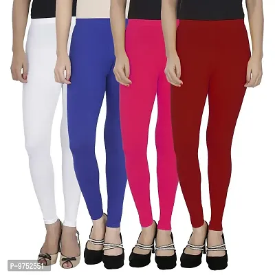 Fablab Women's Tailored Fit Cotton Leggings (ALL-4-W+Bl+P+M_Multicolor_Free Size)-thumb0