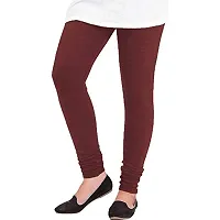 Fablab Women's Wollen Leggings for Winter wear Combo Pack of-1 (Woolen Leggings-1-Lgr,LightGray,Waist Size 28 Inch to 34"")-thumb1