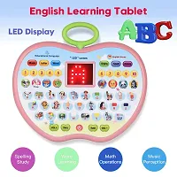 Educational Computer Toy for Kids, Apple Shape Electronic Baby Laptop Toy for Children Multifunctional Musical Learning Laptop Toy for Kids-thumb1