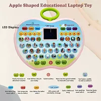 Educational Computer Toy for Kids, Apple Shape Electronic Baby Laptop Toy for Children Multifunctional Musical Learning Laptop Toy for Kids-thumb2