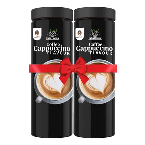 India Flavor Cappuccino Coffee , Creamy, Smooth Instant Coffee , 200g, 100 Cups