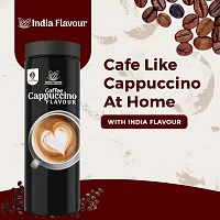 India Flavor Cappuccino Coffee , Creamy, Smooth Instant Coffee, Make 100 Cups, Coffee Combo Pack (100 Gram Each, Pack of 2)-thumb1