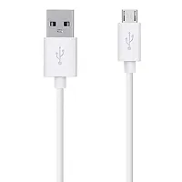EYUVAA LABEL 2.4 A, ampere Dual Port Mobile USB Charger Adapter with 2 Pack Micro USB V8 Charging Data Cable for Cellular Phones (1.5 Meter, 2 A, ampere, White)-thumb3