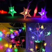 EYUVAA LABEL RGB Star String Lights with 42 Star LED 20 Meter Plug-in Fairy String Light for Diwali Home Decoration Indoor, Outdoor, Wedding, Christmas Decor Rice Light-thumb2