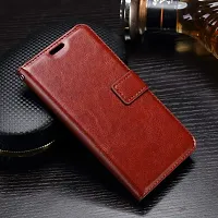 EYUVAA LABEL Leather Shockproof 360 Protection with Card Holder Magnetic Closure Flip Back Case Cover Stand for Xiaomi Note 7 (Brown)-thumb4