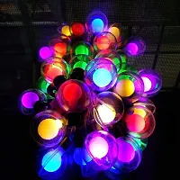 DECOVAA Double Glass Ball Decorative String Lights with 14 Led for Home Decoration Crystal Ball Waterproof Multicolor Fairy Lights for Diwali, Garden, Christmas, Navratri Lights (5 Meter)-thumb3