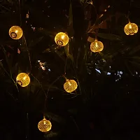 EYUVAA Lable 16 LED Premium Metal Ball String Light for Home Decoration, Golden Globe Fairy Lights for Diwali Decoration Bedroom Decoration Birthday Celeberation Wedding Decoration (15 feet)-thumb4