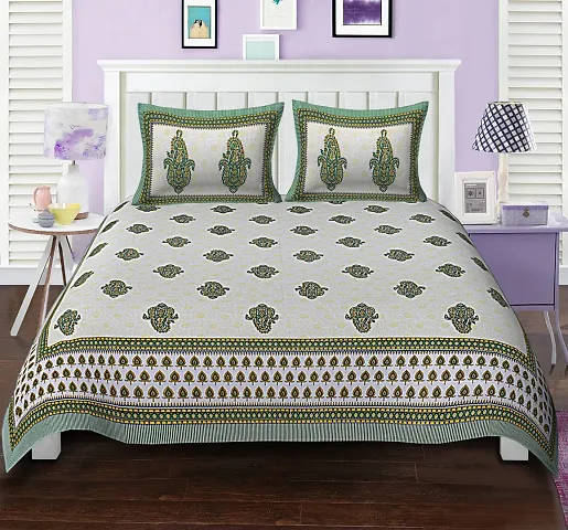 Printed King Size(90*108) Bedsheet With 2 Pillow Covers Vol 1