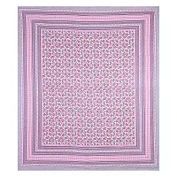 Beautiful Pink Cotton Double Bedsheet With 2 Pillow Covers-thumb2