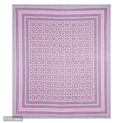 Beautiful Pink Cotton Double Bedsheet With 2 Pillow Covers-thumb3
