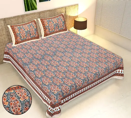 Printed King Size Bedsheets (100*108 Inch)