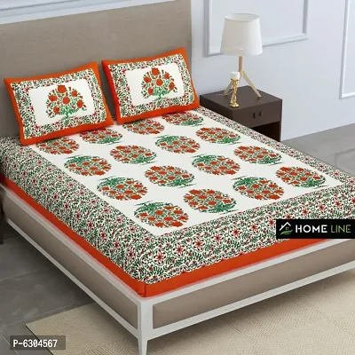 Cotton Printed Bedsheet With 2 Pillow Covers
