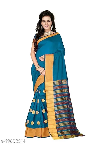 Birami Ethnics Womans silk saree (Sky)