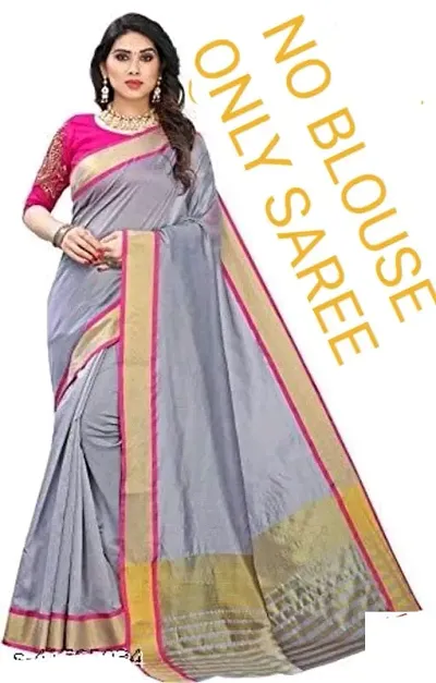 Trending Cotton Saree with Blouse piece 