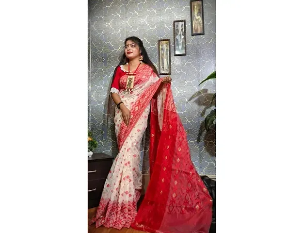 Must Have Cotton Saree with Blouse piece 