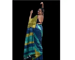 Stylish Multicoloured Cotton Printed Saree With Blouse Piece For Women-thumb1