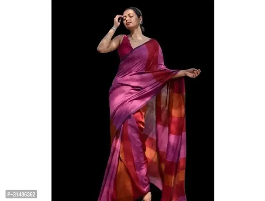 Stylish Multicoloured Cotton Printed Saree With Blouse Piece For Women-thumb2