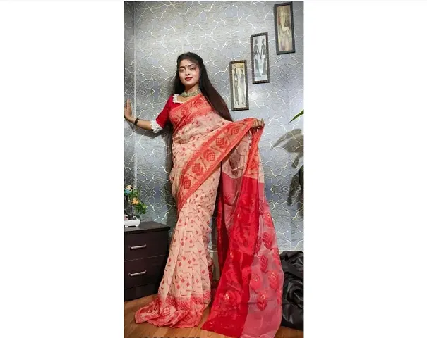 Must Have Cotton Saree with Blouse piece 